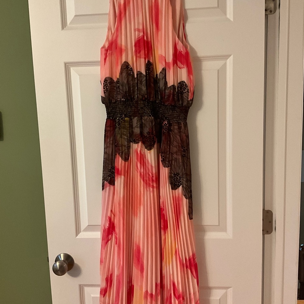 White House Black Market Pink and Black Dress